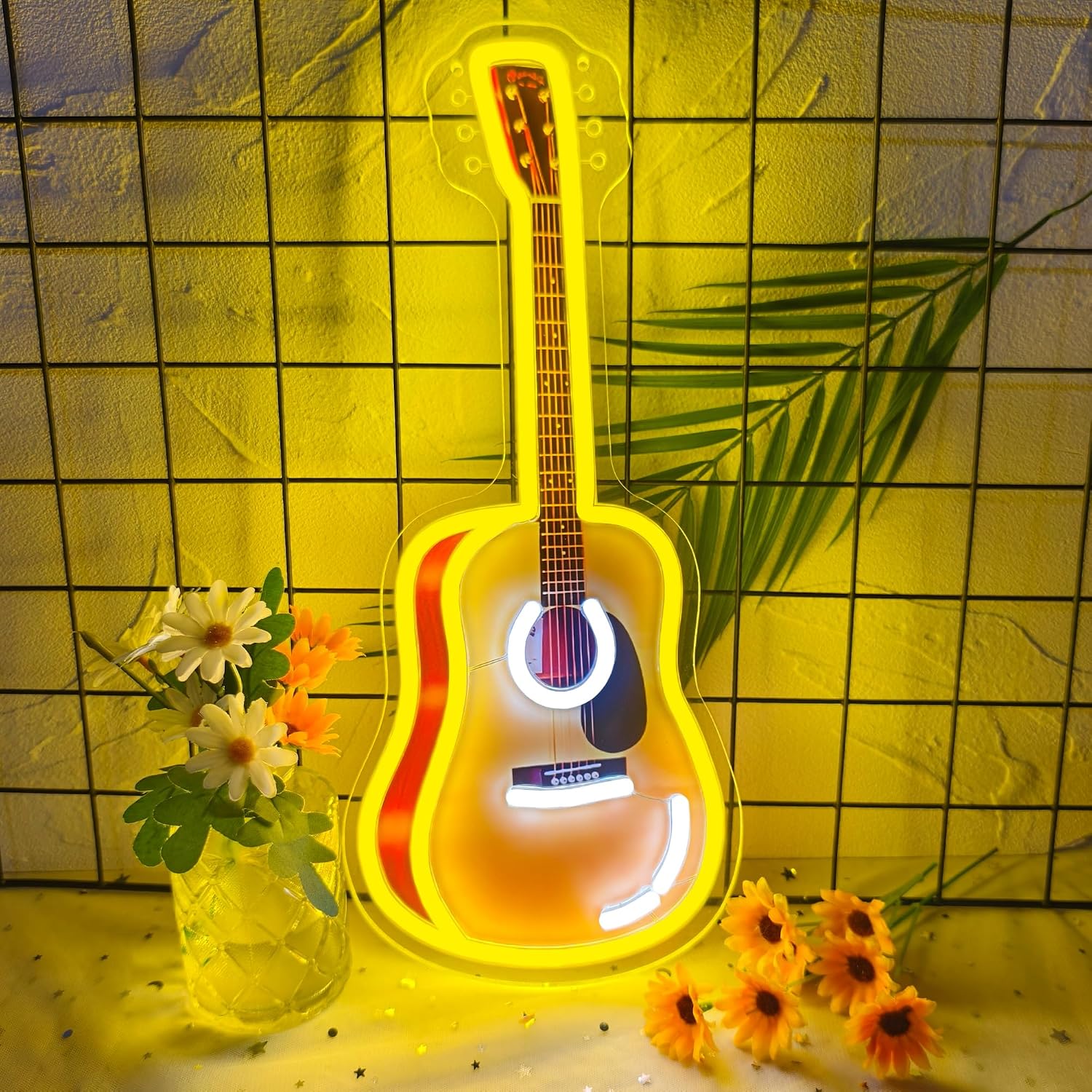 Acoustic Guitar LED Neon Sign  - Party Games For Christmas ulasan dan harga